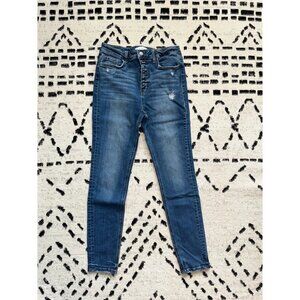 Flying Monkey High Rise Button Fly Skinny Jeans - Size 30